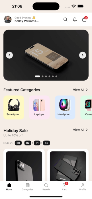 App Home - Light Mode
